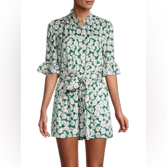 Rebecca Taylor Serene Floral Romper ✨ - Picture 4 of 8